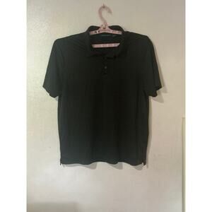 PERRY ELLIS BLACK STIPE POLO SIZE XL